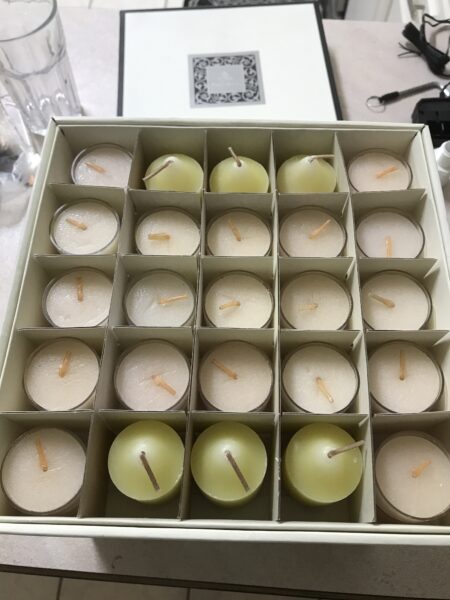 PartyLite Candle Set with 25 Votives and Large Pillar