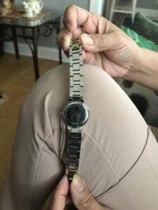 Fossil Roman Numeral Quartz Wristwatch with Metal Bracelet