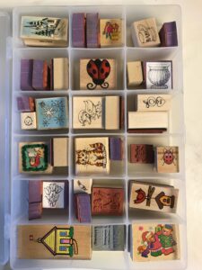 Cubbied Display Collection of Small Illustrated Items