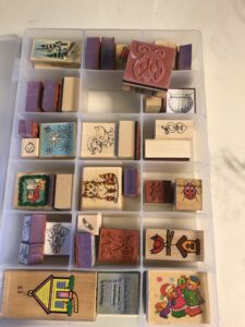 Cubbied Display Collection of Small Illustrated Items