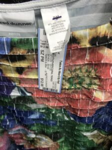 Alfred Dunner Multicolor Textured Top, Women's 2X Petite