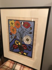 Framed Colorful Floral Still Life Print