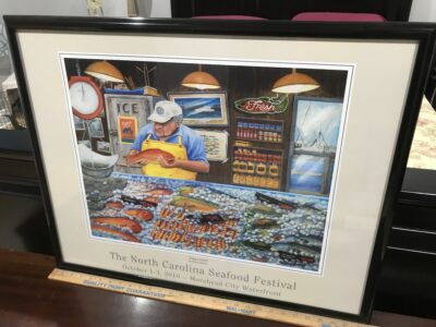 Framed North Carolina Seafood Festival 2010 Poster Print