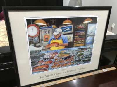 Framed North Carolina Seafood Festival 2010 Poster Print