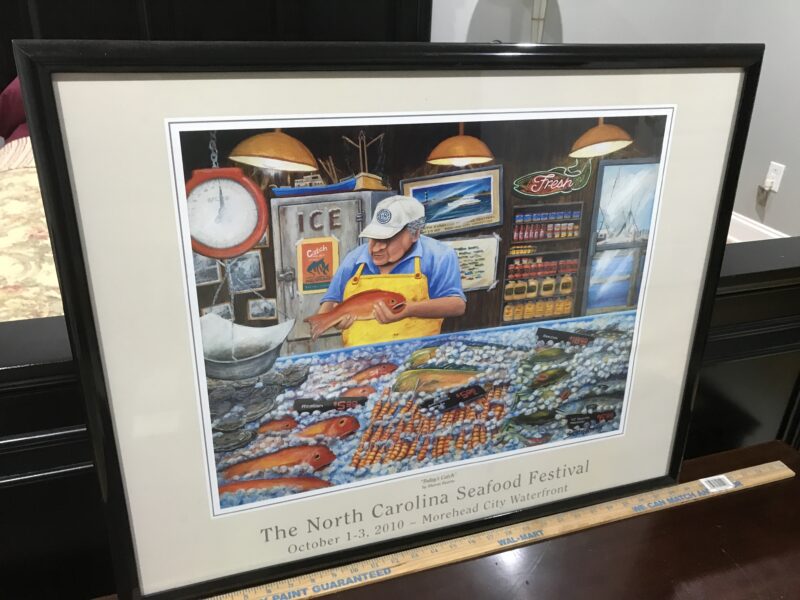 Framed North Carolina Seafood Festival 2010 Poster Print