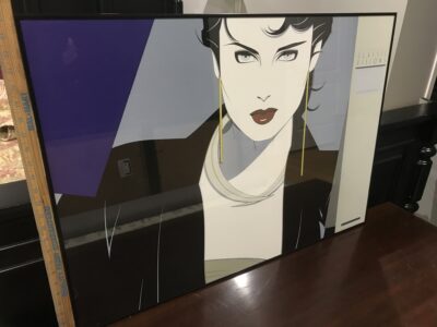 Framed Pop-Art Style Woman Portrait Wall Art