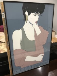 Nagel Woman Art Print in Black Frame